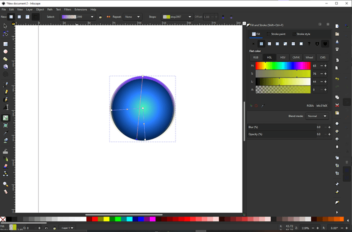 Inkscape gradient output 10