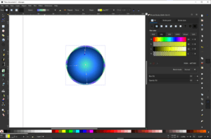 inkscape gradient light in the center