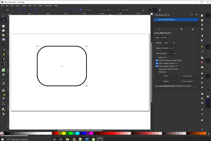 inkscape rounded rectangle