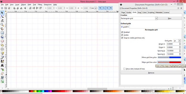 inkscape snap to grid