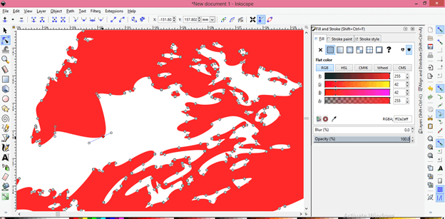 inkscape trace bitmap color