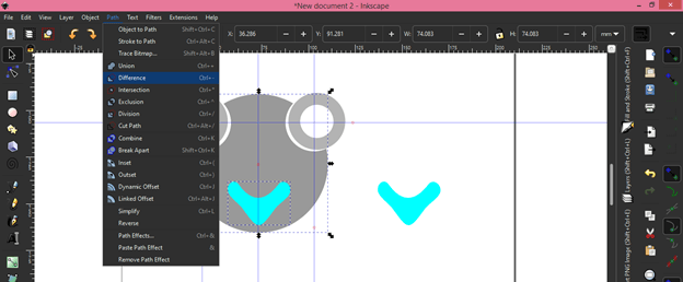 make a vector image inkscape