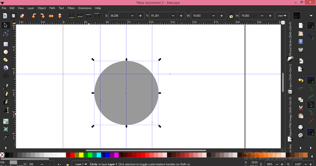 create a vector image inkscape