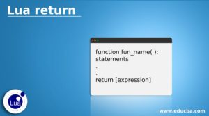 Lua return | Working of return Statement in Lua Programming | Examples