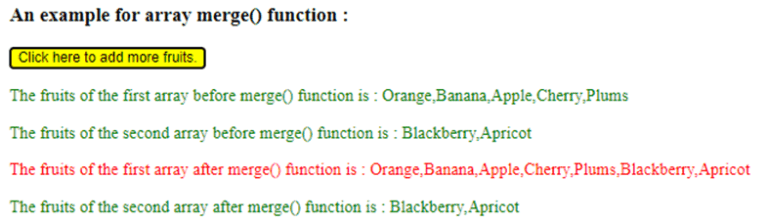 jQuery Merge | Introduction and Working of the jquery merge() Function