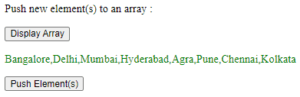 jQuery array push | Learn the Working of the JQuery array push() function