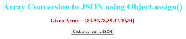 jQuery array to json output 1