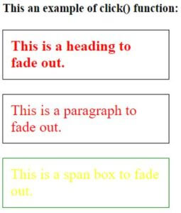 jQuery click | Working of jQuery click() Function | Examples