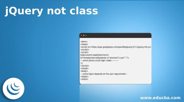 jQuery not class | How not class Works in jQuery | Examples