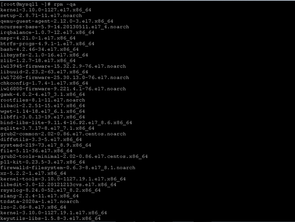 CentOS package manager output 1