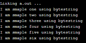 Haskell ByteString Example 1