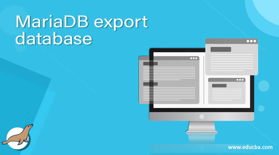 MariaDB export database