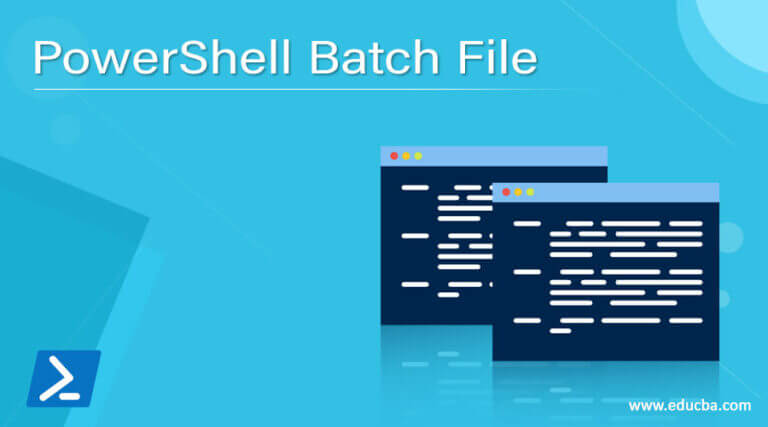 PowerShell Batch File How does the batch file work in PowerShell?
