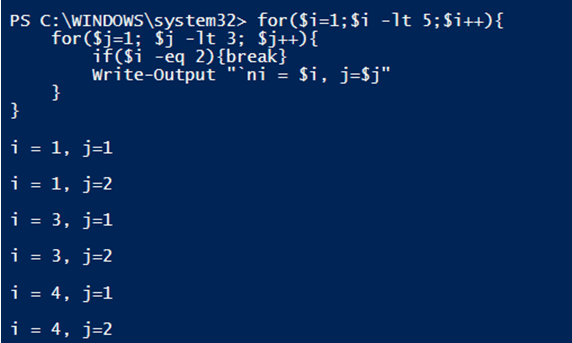 PowerShell Exit-1.3