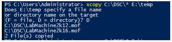 PowerShell xcopy 1