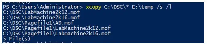 PowerShell xcopy 5