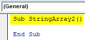 VBA Split String into Array Example 1-2