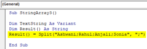 VBA Split String into Array | How to Use VBA Split String into Array?