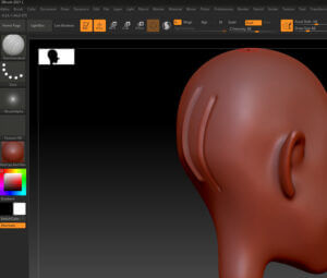 how to aculpt a one depth in zbrush