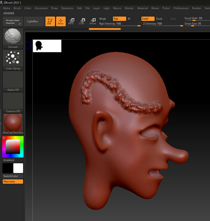 ZBrush sculpting output 9