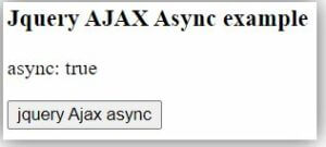 jquery ajax call async