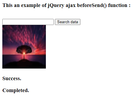 jQuery ajax beforeSend output 4
