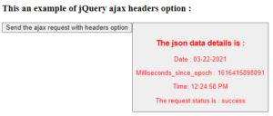 ajax http headers