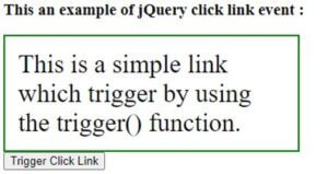 jQuery click link | Working of jQuery click link Event | Examples