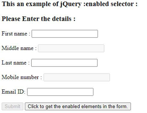 jQuery enabled 1