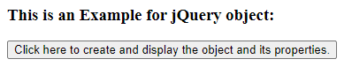 jQuery object output 2
