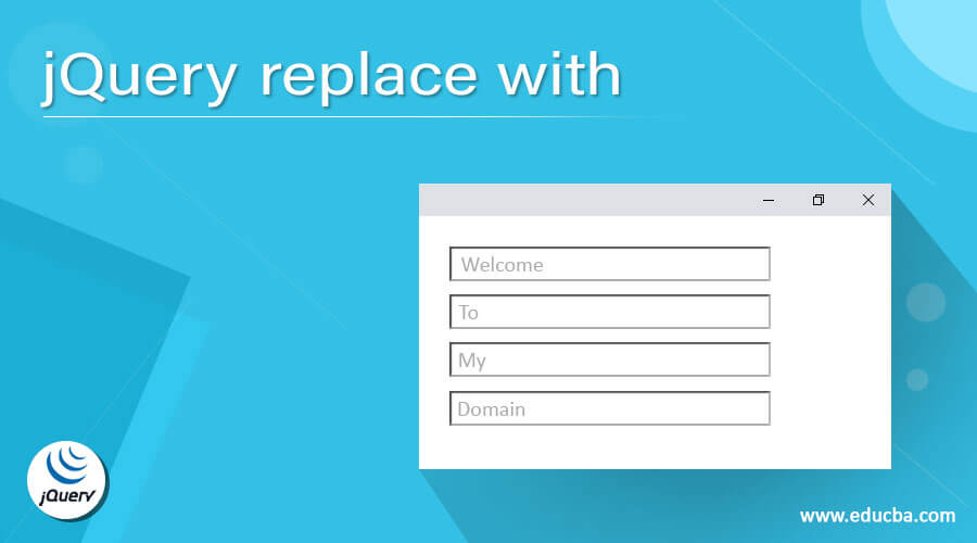 jQuery replace with