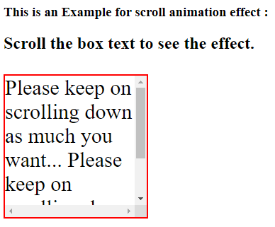 jQuery scroll animation | Learn the Working of JQuery scroll animation