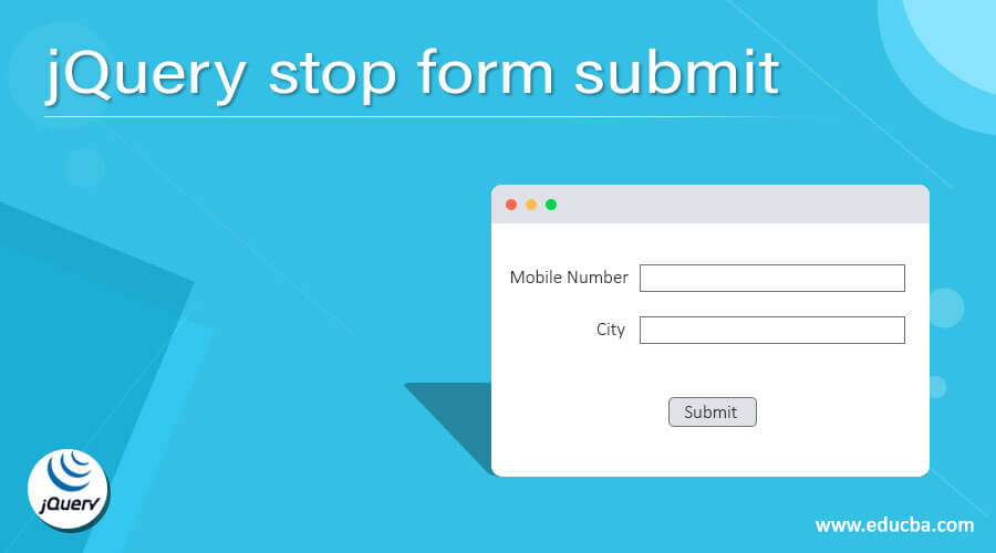 jQuery stop form submit