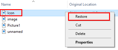 restore file