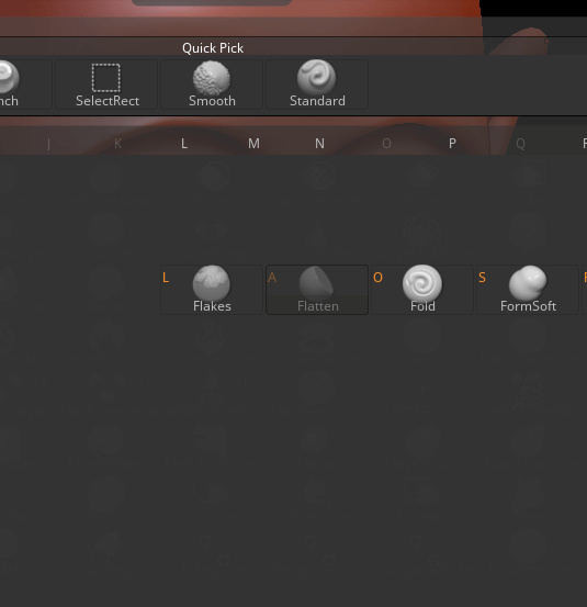brushes to flaten zbrush