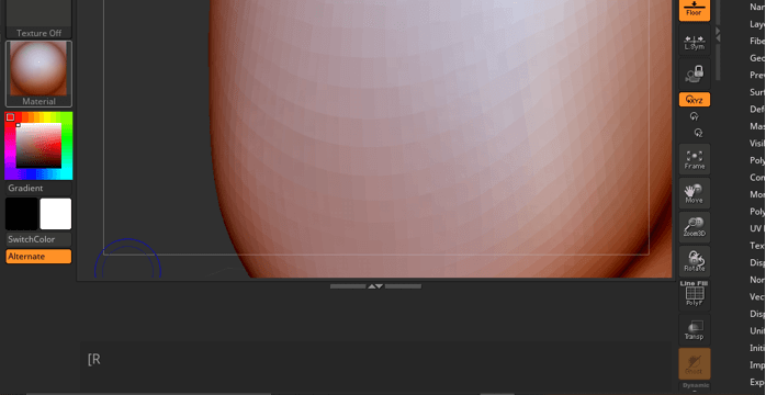 ctrl shift doesnt hide in zbrush