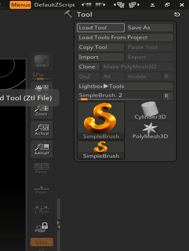 how to load brushes in lightbox zbrush