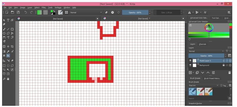 click inside where you want to fill color