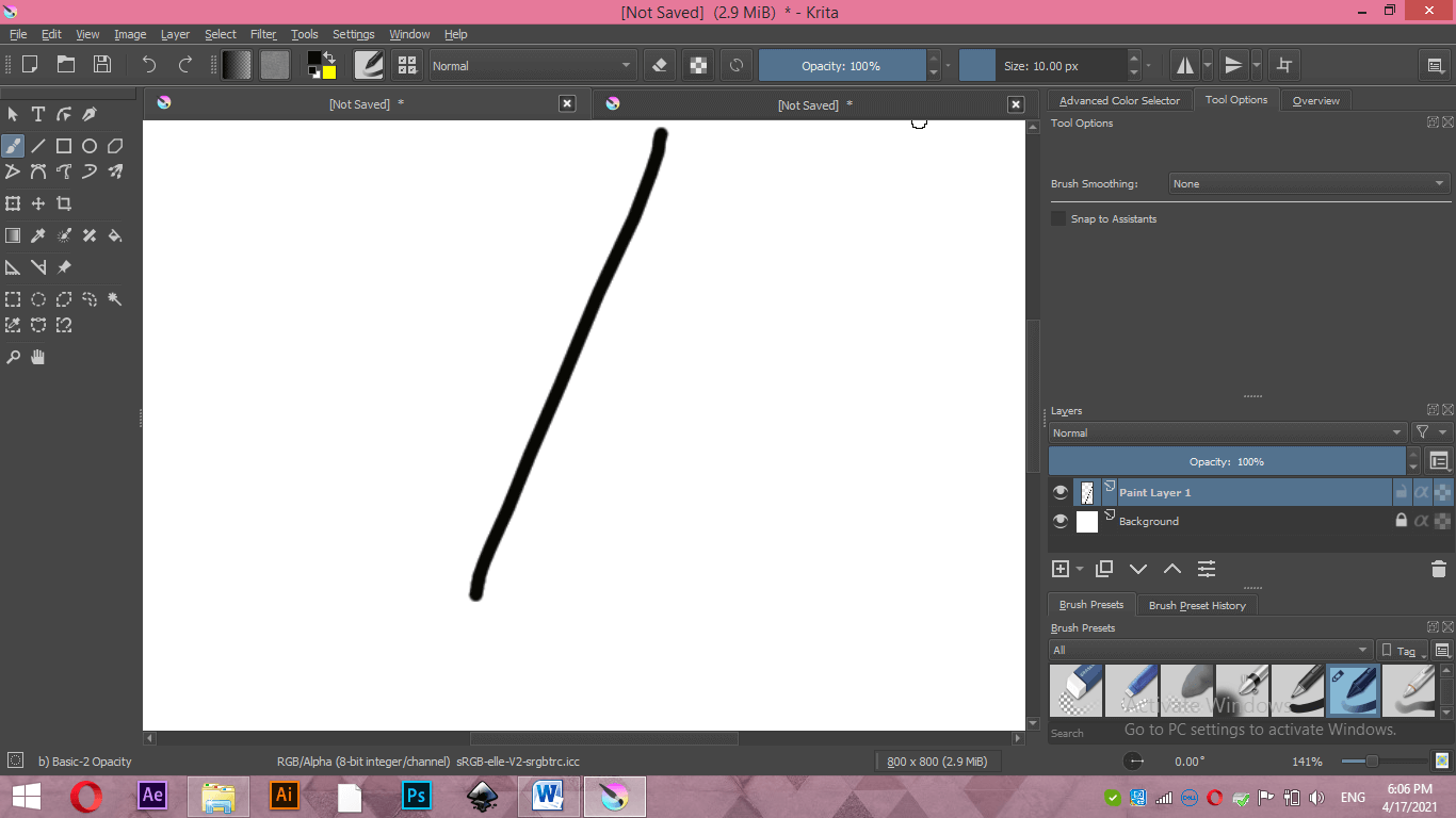 Krita Stabilizer Output 11