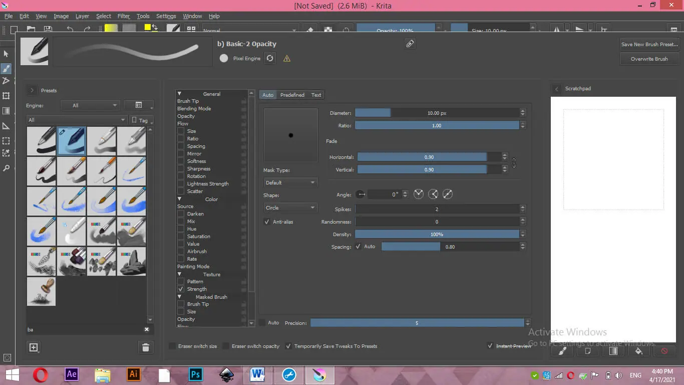 Krita Stabilizer Output 9