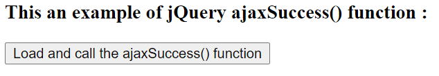 jQuery ajax success Example 1-1