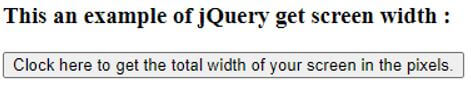 jQuery get screen width 1