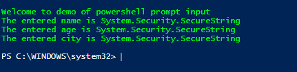 powershell promt input 2-3