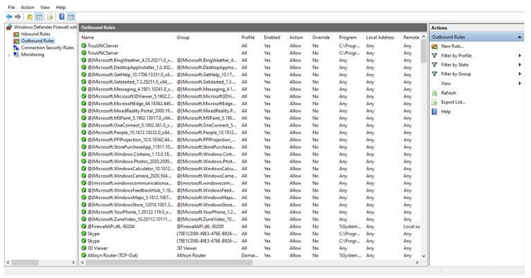 Firewall Rules 2