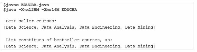 Java Collection Methods | List of Java Collection Methods