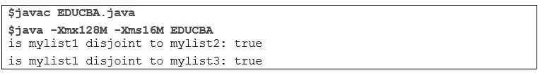 Java Collection Methods output 3