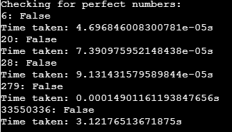 Perfect Number in Python 1