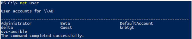 get user id windows powershell