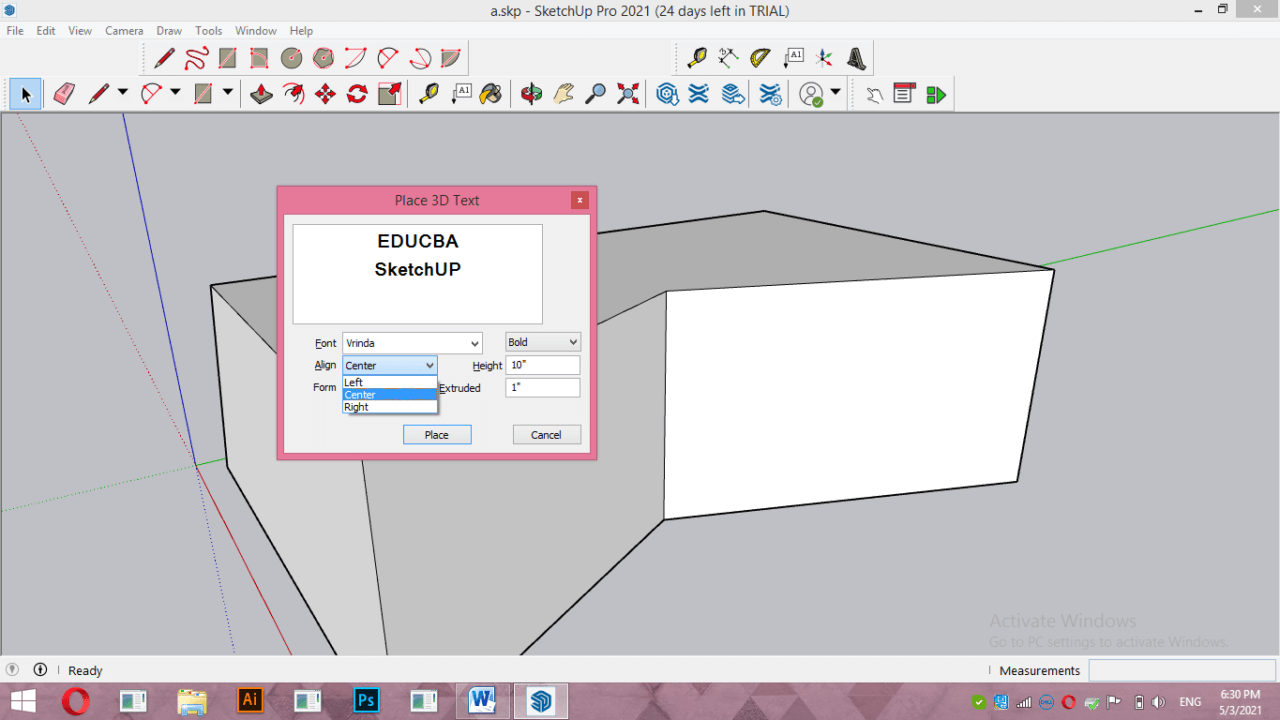 SketchUp 3D text How to Create 3D text in SketchUp?