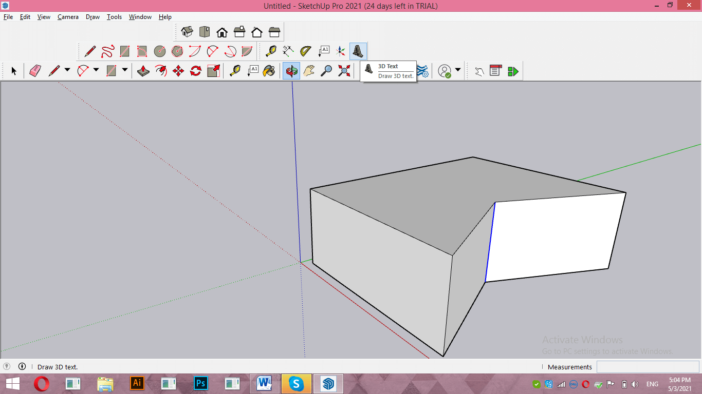 SketchUp 3D text Output 7